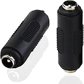 12V 5.5mm x 2.1mm DC Power Connector Adapter 12/24V Female to Female Power Jack Socket for Led Strip CCTV Security Camera Cab