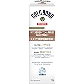 Gold Bond Medicated Intensive Eczema Relief 1% Hydrocortisone Cream, 28g Tube, Medicated Eczema Treatment With 5 Moisturizers