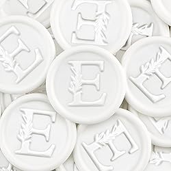 25Pcs White Wax Seal Stickers Handmade Vintage
