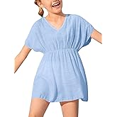 Fommykin Girls Swimwear Cover Ups Kids Beach Bathing Suit Coverups Cute Sweet Bikini Swimsuit Tunic Dress