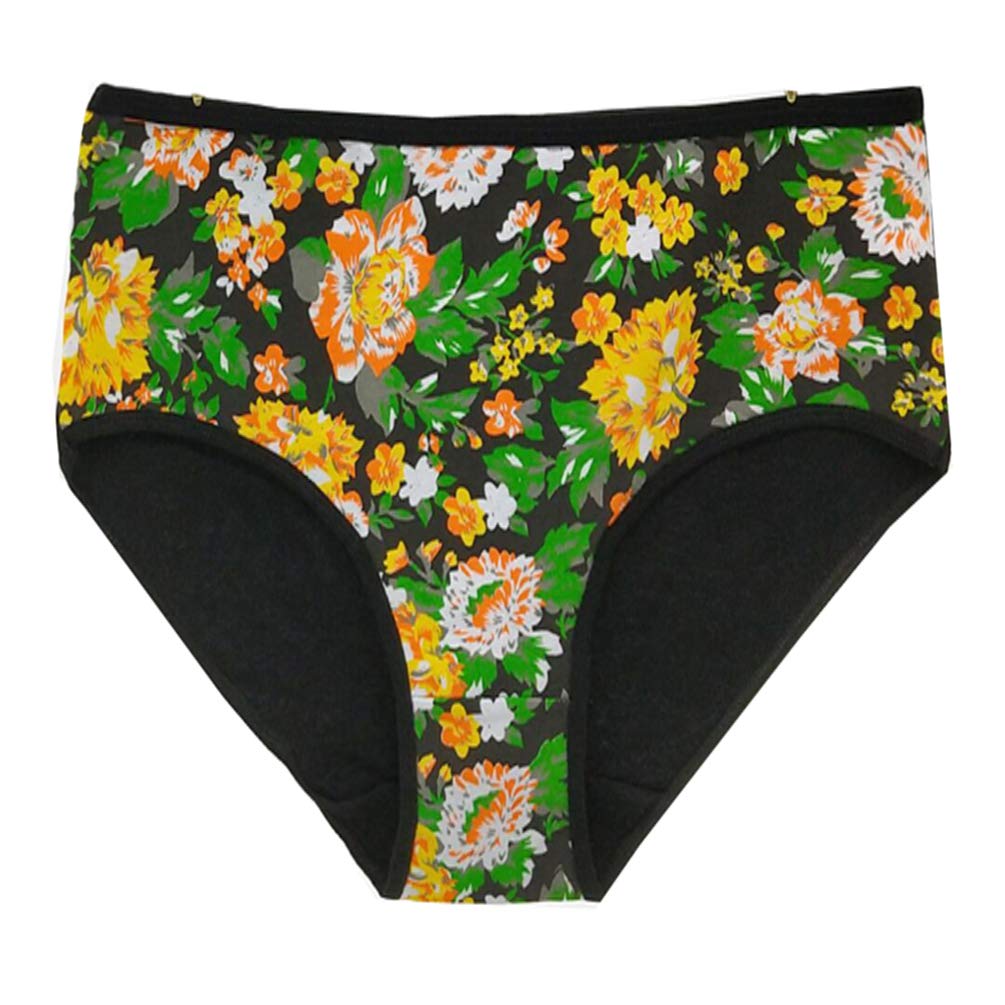 YCandJY 4 Gift Boxes with Cotton Large Size Underwear (XXXL, Flower)