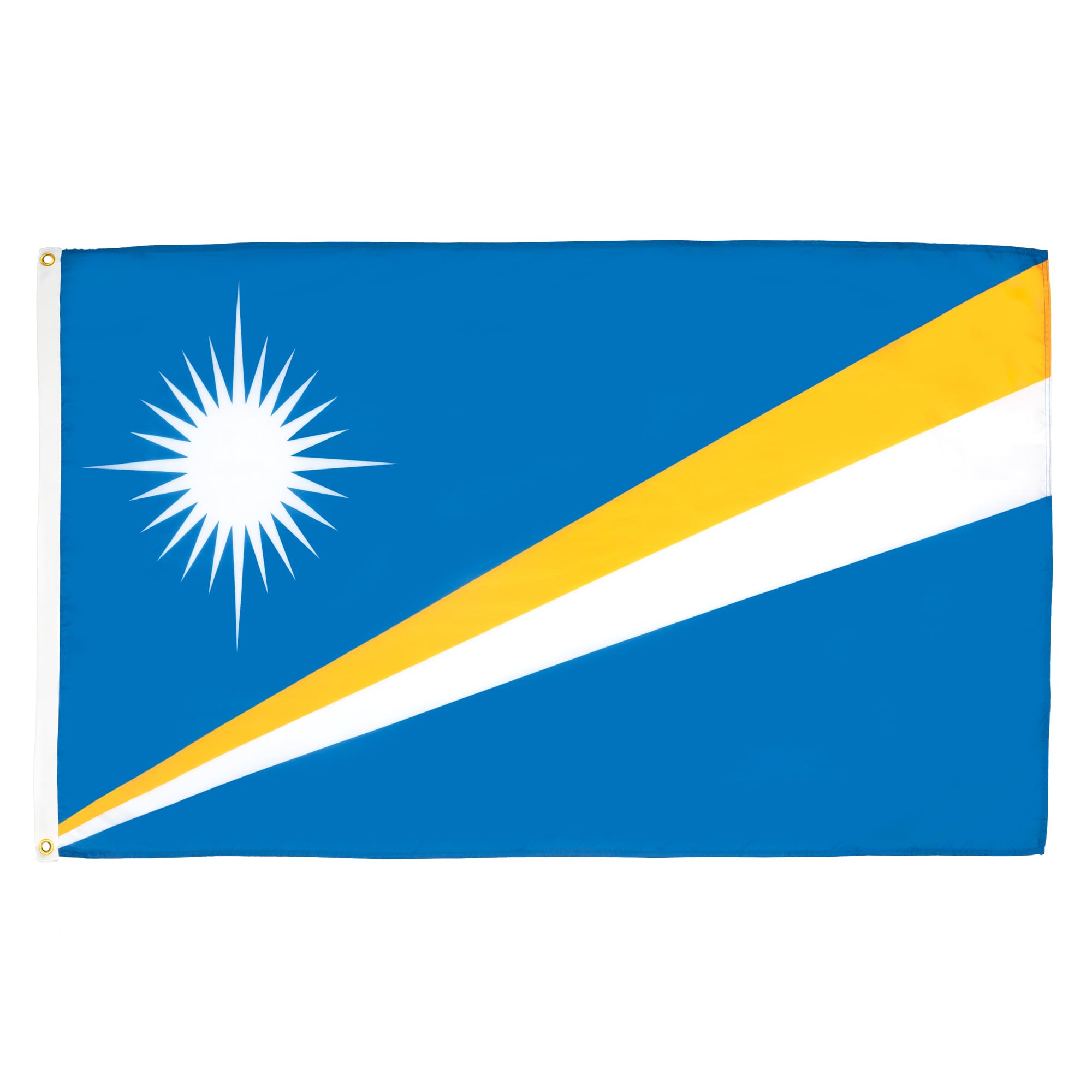 AZ FLAG - Marshall Islands Flag - 2x3 Ft - 100D Polyester Marshallese Banner with Two Metal Grommets - Fade Resistant - Vivid Colors - 2' x 3' Feet - 90x60 Cm — image 1