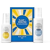 Balance Me Plump + Brighten Skin Care Set, Includes Vitamin C Repair Serum & Collagen Boost, Ultimate Holiday Skincare Gift Set for Women