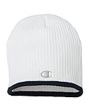 Champion - Knit Cap - CH6195-White-Navy