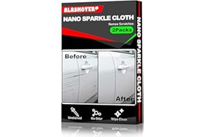 ALASMOYER 2 Pack Car Scratches Remover, Nano Sparkle Cloth for Car Scratchess, Easily Repair Paint Scratches and Water Spots, Gray