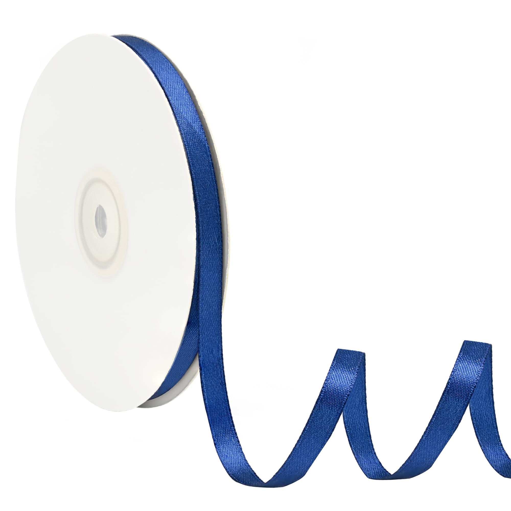 Simplegoal Double Face Navy Blue Satin Ribbon 1/4