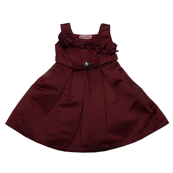 maroon colour dress for baby girl