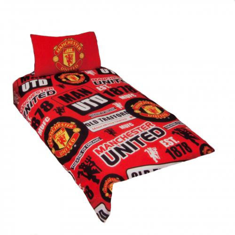Official Manchester United FC Single Duvet Set