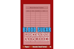 Blood Sugar Log Book - Pocket Size :: Simple Daily Diabetic Glucose Tracker & Monitoring Diary - Perfect for Any Diabetic | 1