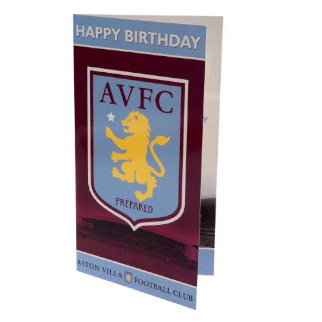 ASTON VILLA AV001 Aston Villa Crest Birthday Card