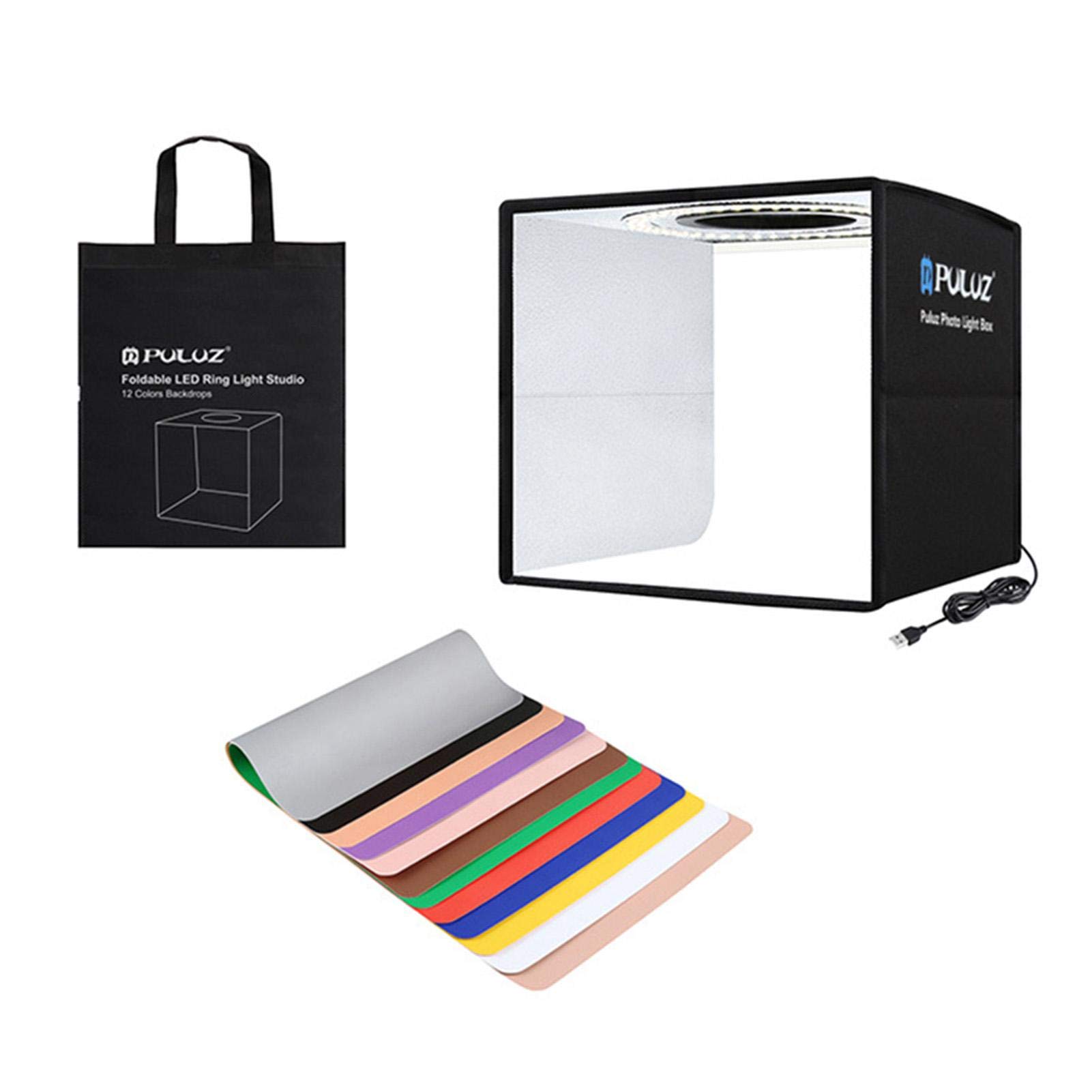 Photo Studio Tent, Mini Photo Light Box Portable Photo Tent Small Foldable Photography Studio Shooting Tent with 6 Backdrops, shooting for Jewelry Watches Accessories Gadgets Toys Handicrafts