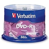 Verbatim AZO DVD+R 4.7GB 16X with Branded Surface - 50pk Spindle