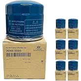 Set Of 6 Genuine OEM Oil Filter 26300-35504 Plug Gasket 21513-23001 For Hyundai