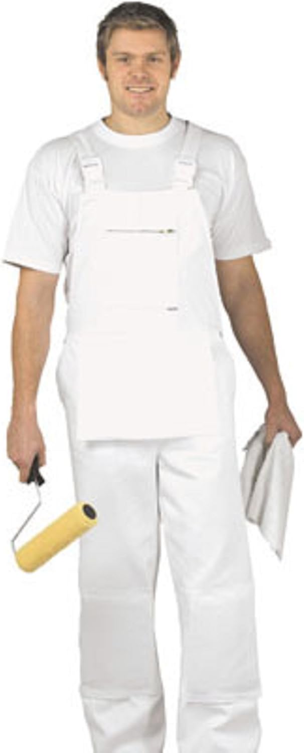 white painters dungarees