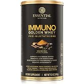 Essential Nutrition Immuno Golden Whey | Immunity Supplement, Isolate &amp; Hydrolyzed Whey, Glutamine, Amino Acids, Beta Glucan to Support Glutathione Production