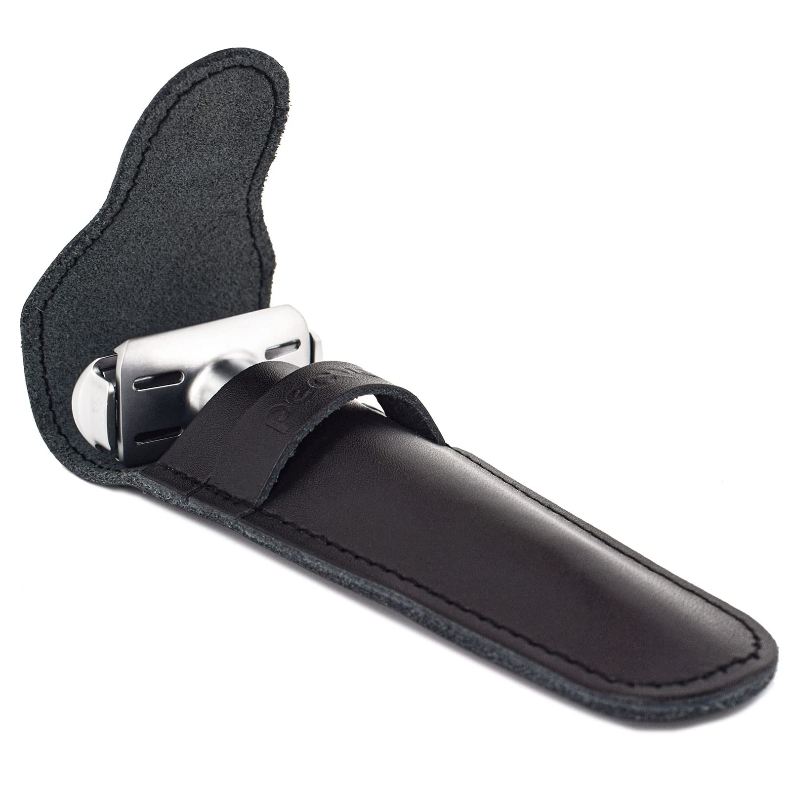 Genuine Leather Safety Razor Leather Protective/Travel Case For Any Safety Razors - Razor Case Keeps Your Double Edge Razor Blade Safe.