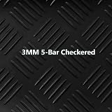 Nisorpa 1m x 5m Rubber Floor Mat Roll 3mm SBR 5 Bar Non Slip Heavy Duty view 2