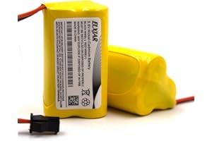 ELXJAR (2-Pack) 3.6V 800mAh AA ELB-B001 NiCad Battery Replacement for Lithonia ELBB001 Unitech 0253799 ANIC1566 EU2 LED Exit Light