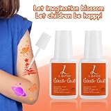LOPHE 4pcs Glitter Adhesive Skin Glue Strong Hold Quick Dry Water Based view 4