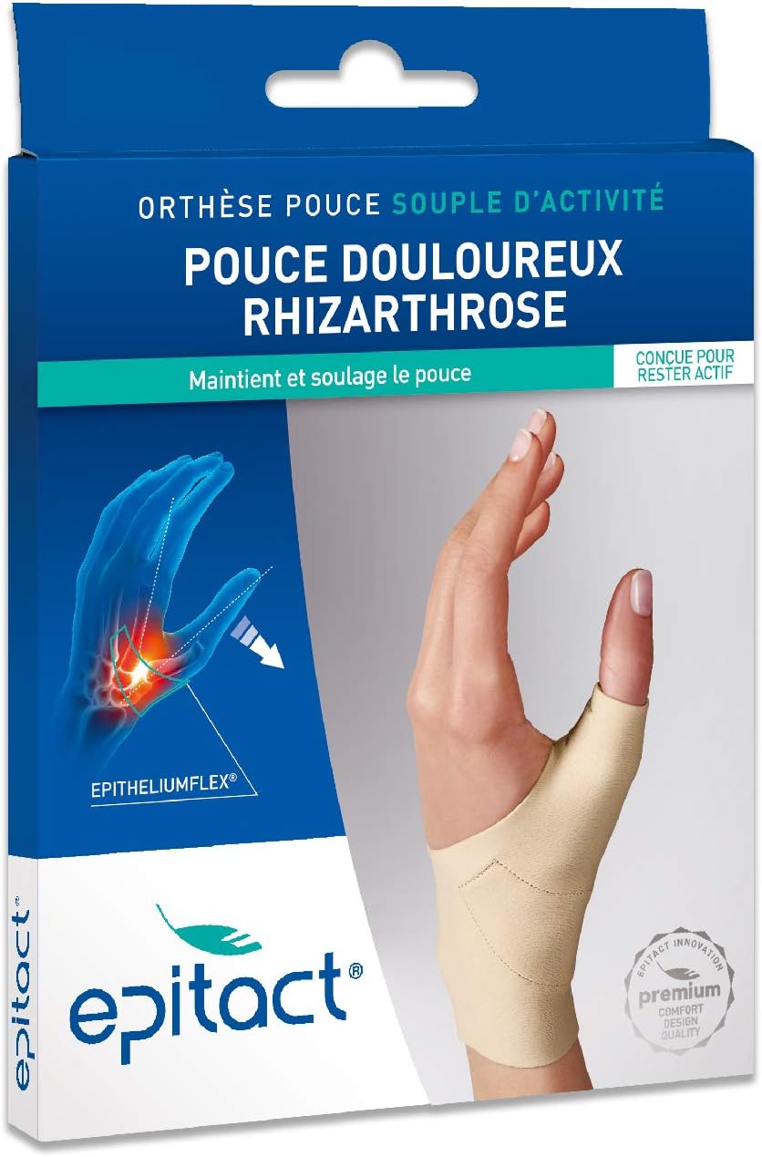 Epitact Supple Activity Thumb Orthosis Painful Thumb Rhizarthrosis Left Hand - L