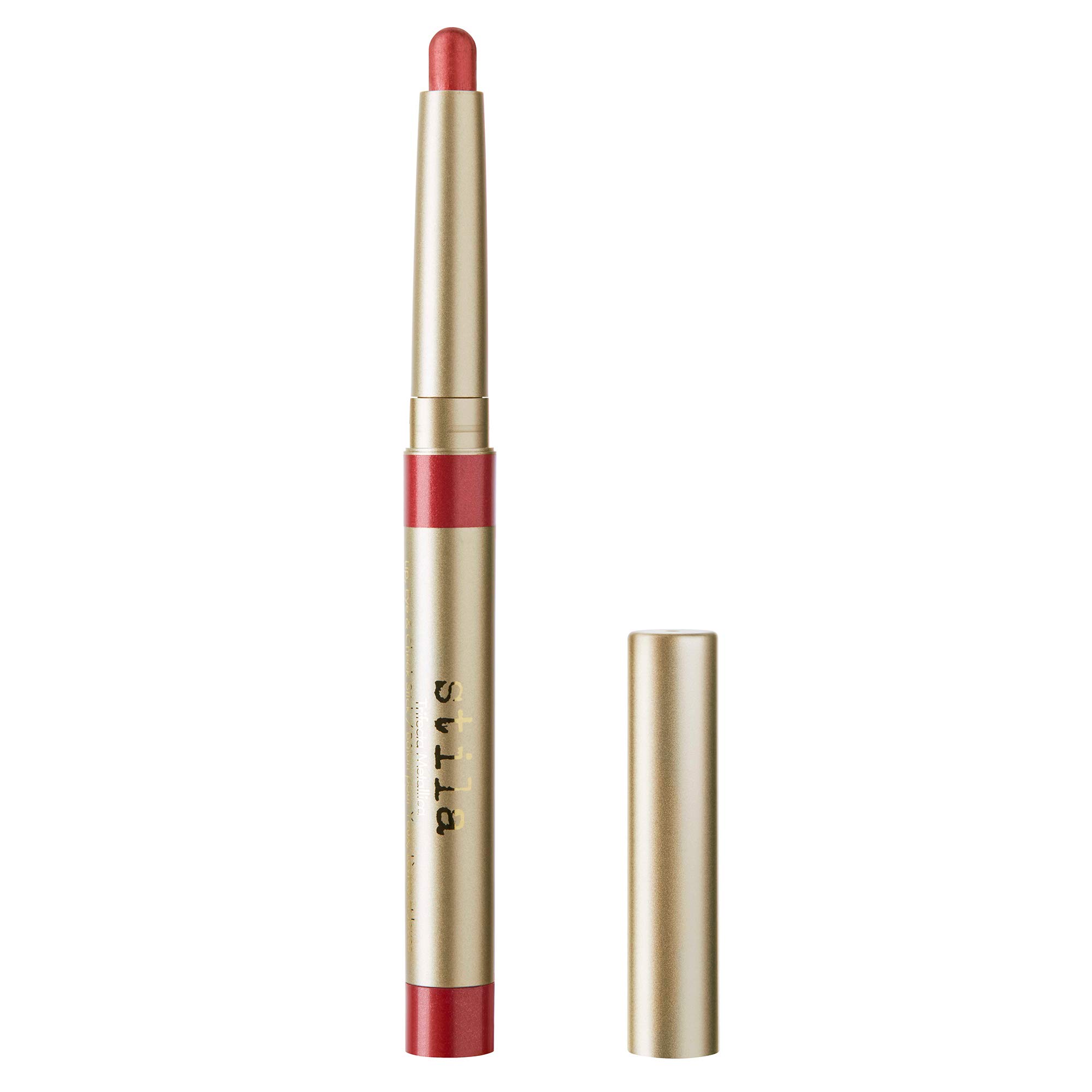 Stila Trifecta Metallica Lip, Eye & Cheek Stick - Pink Sapphire - Lightweight & Silicone Free