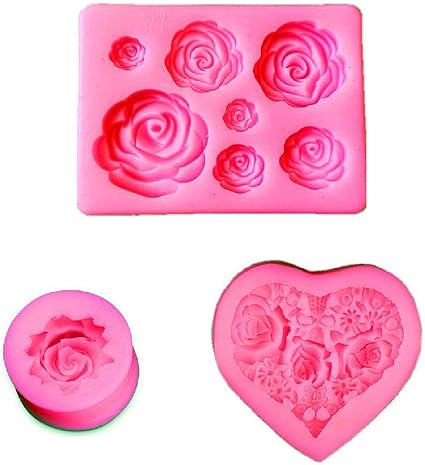 Amazon Devin0705 ローズシリコンモールド 小さな石鹸粘土 チョコレート ベーキングツール Diy ケーキ シリコン型 ベビーシャワー パーティー 誕生日パーティー ケーキデコレーション 小さなローズモールド Devin0705 飴 チョコレート型 通販