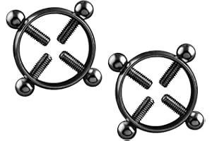 Acekiily Stainless Steel Nipple Chain Clip Non-Piercing Adjustable Body Clips Jewelry Gift For Women