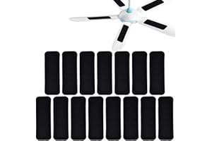 SPEEDWOX 15 PCS Ceiling Fan Filters for Blades Activated Carbon Ceiling Fan Air Purifier Pads Easy-Stick Universal Air Filter