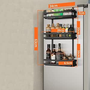 Dygzh Magnético Refrigerador Estante Nevera Nevera Rack for Colgar