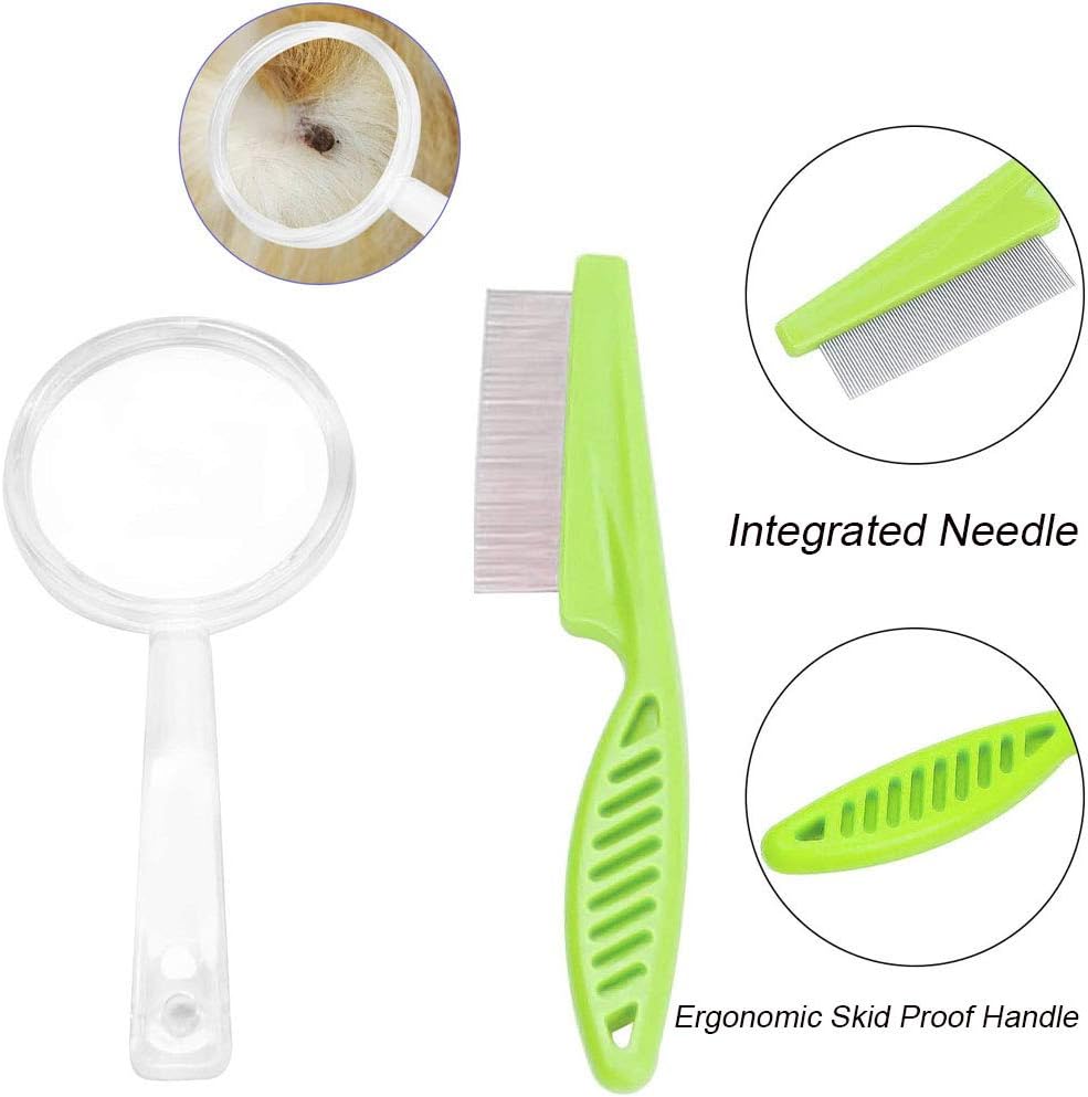 EIKLNN 7 Pieces Tick Remover Tool Kit, Fleas Ticks Remover Kit, Tick