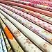 flic-flac 20 x 20 inches (51cmx51cm) Fat Quarter Natural Cotton Quilting Fabric Thick Craft Printed Fabric High Density Bundle Squares Patchwork Lint DIY Sewing (15pcs, Pattern B)