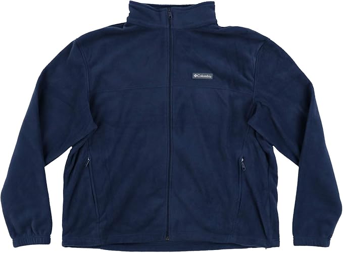 Columbia Men Granite Mountain Fleece FullZip Logo Jacket (XL, Navy/Blue) Clothing