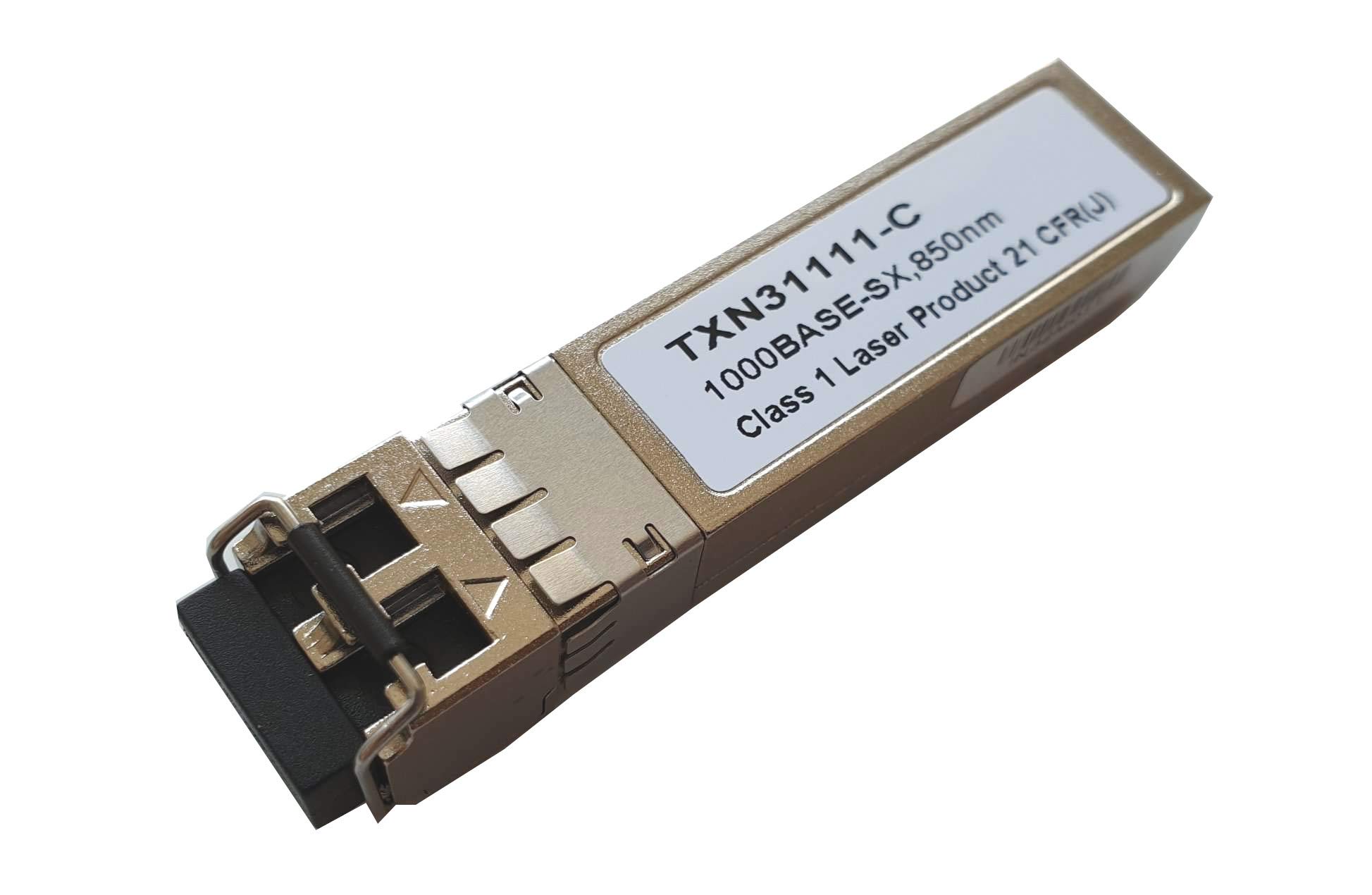 CONBIC ® TXN31111-C – 1000Base-SX DDM SFP, 550m – 100% Intel compatible from Munich (modules are TXN31111-C eligible for resale)