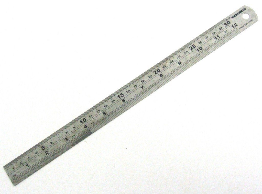3 X 300MM 30CM STAINLESS STRAIGHT EDGE STEEL RULER 12" Amazon.co.uk