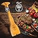 Stocking Stuffer - Wood BBQ Tool, Safer Grill Scraper for Outdoor Barbecue Cleaning. North American Cedar, Ergonomic Grip, Bristle Free Cleaner, Naturally Forms to All Grills