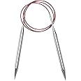 uxcell Size US 11 (8mm) Knitting Needles Circular Needle 40 Inch(100cm) Round Metal Stainless Steel Needle for Handmade Proje