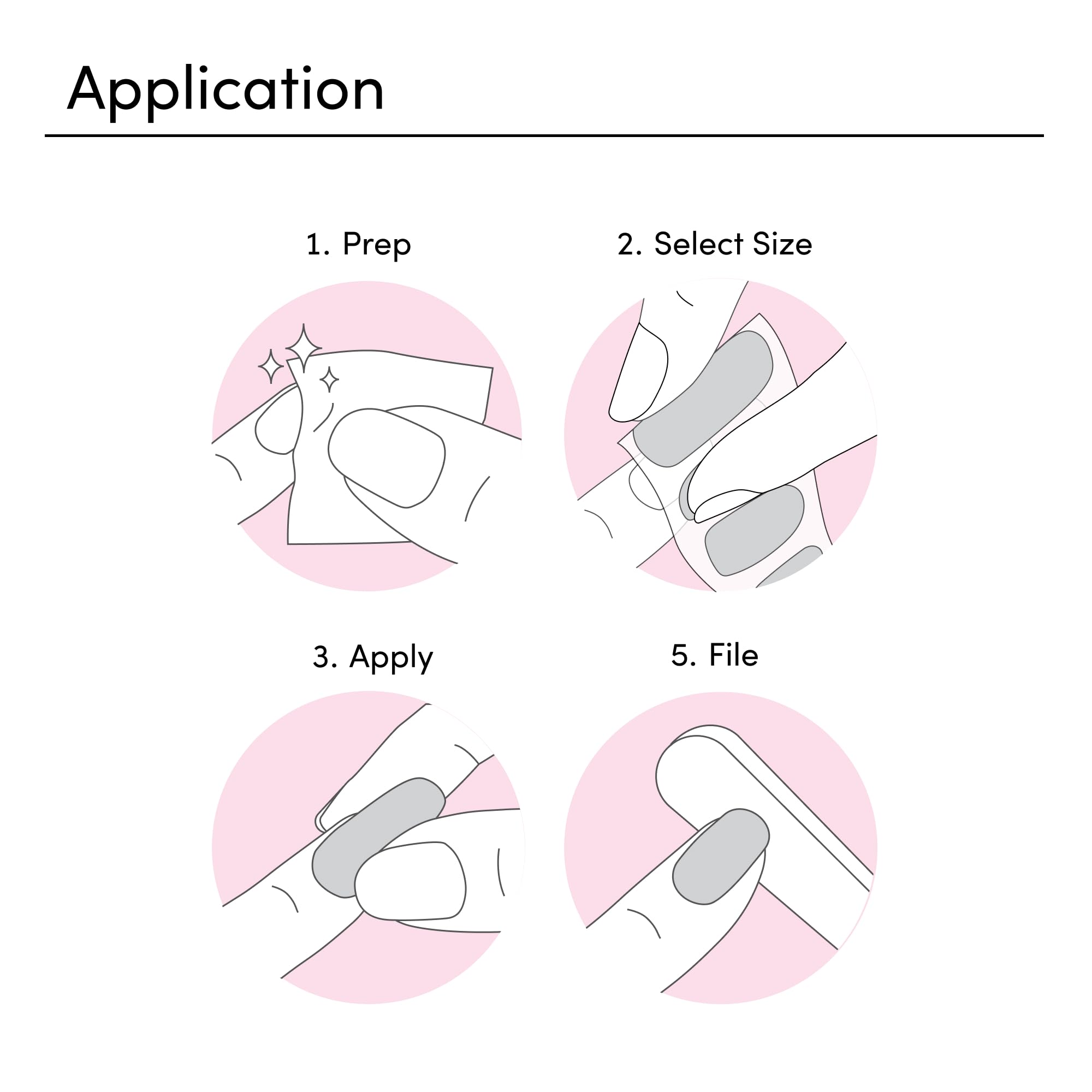 Dashing Diva Gloss Nail Strips Lavendar Dreams | UV Free, Chip Resistant, Long Lasting Gel Nail Stickers | Contains 32 Nail Wraps, 1 Prep Pad, 1 Nail File - Image 4