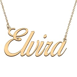 HUAN XUN Customized Custom Simple Any Name Necklace