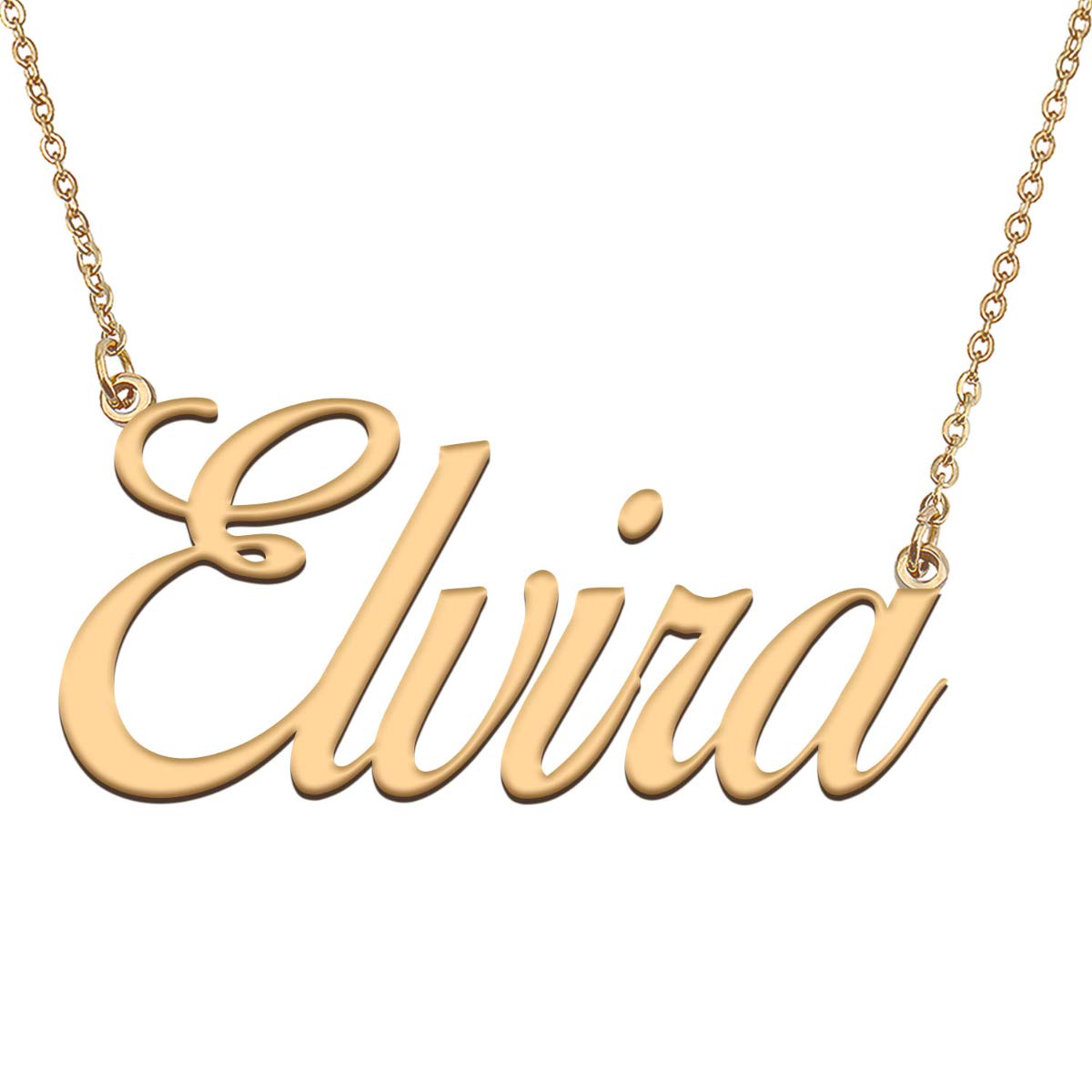 HUAN XUN Customized Custom Simple Any Name Necklace