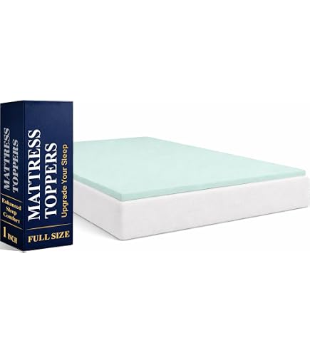 Treaton 1-Inch Soft Foam Mattress Topper – King Size Orthopedic Support, White