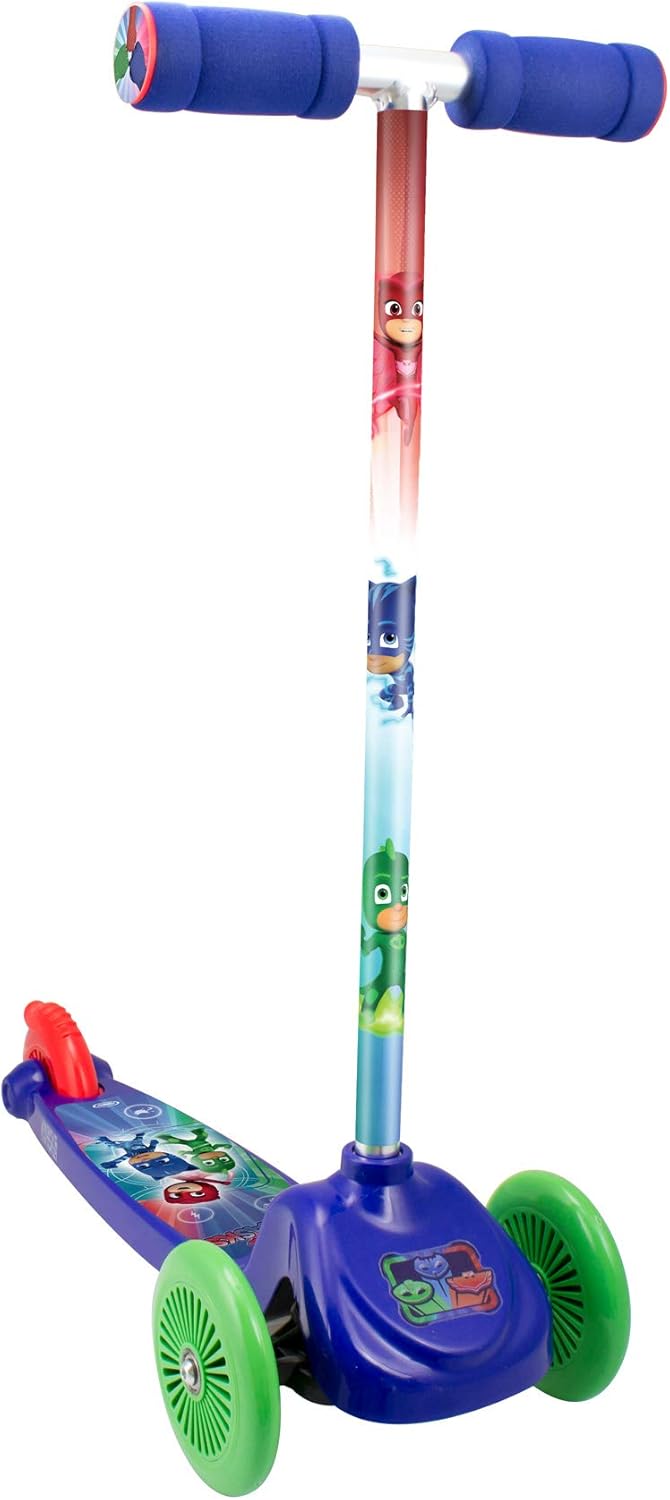 Skate Roller Trottinette Trottinette Enfant Pyjamasques 3 Roues Stables Et Ajustables A Partir De 2 Ans Sports Vacances