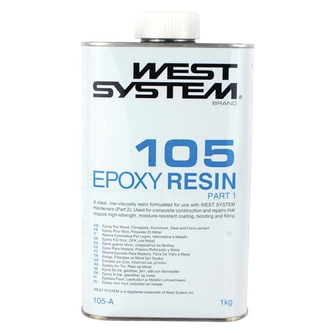 West System Epoxy 105 Resin 1kg only 105 Epoxy Resin the Base Resin Amazon.co.uk DIY & Tools