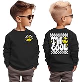GLIGLITTR Two Cool Birthday Sweatshirt 2nd Birthday Boy Outfits 2 Year Old Toddler Boys Second Bday Party Long Sleeve Shirts