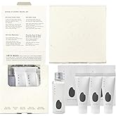 House of Dohwa Travel Kit – Essential TSA Friendly Skincare Sample Set – Gentle Exfoliating Cleanser, Hydrating Toner, Moisturising Cream, 2 Wash Off Masks – Product of Korea