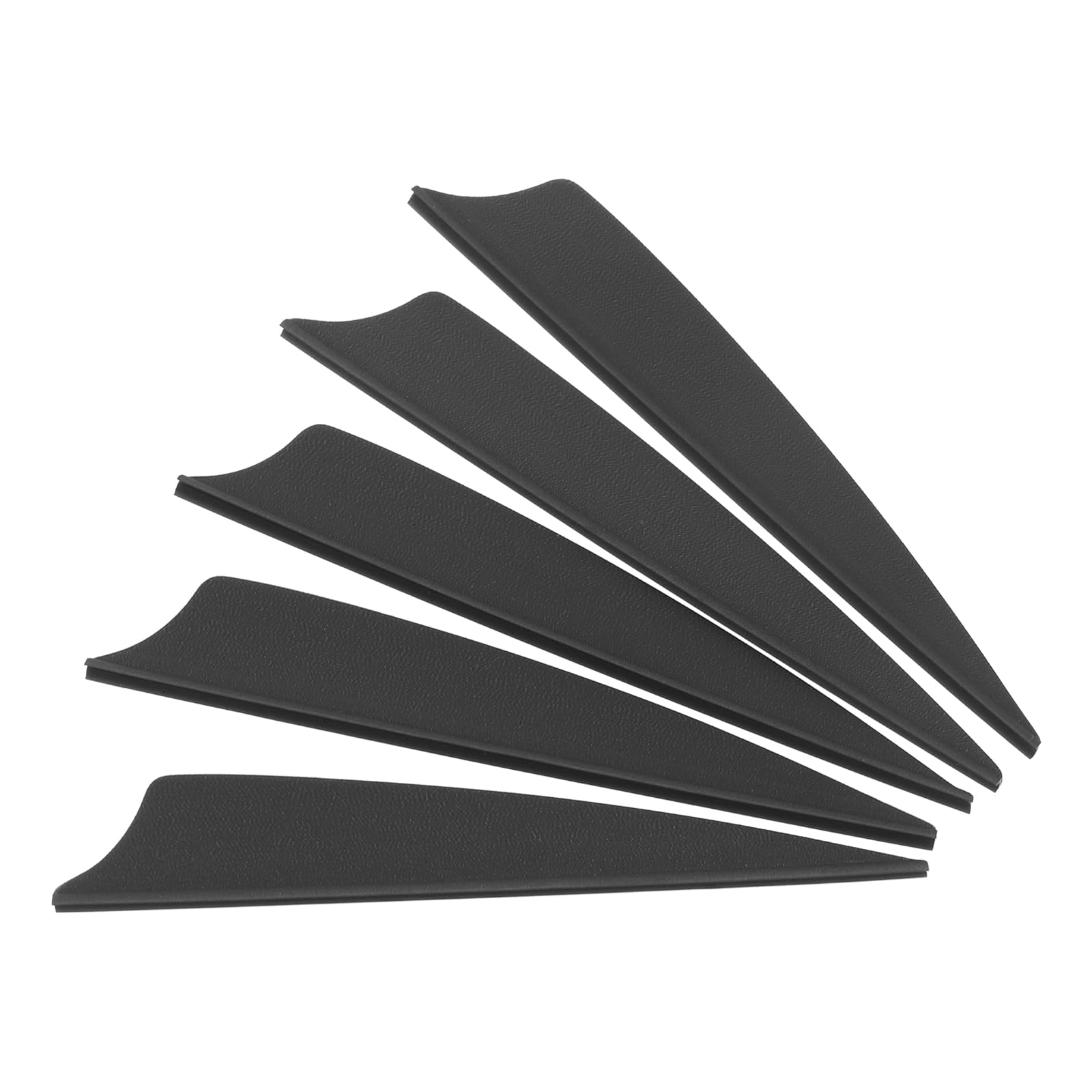PATIKIL Arrows Vanes, 50 Pack 4 Inch Archery Fletching Arrow Fletch Wing with Shied Cut for DIY Hunting Target Shooting, Black