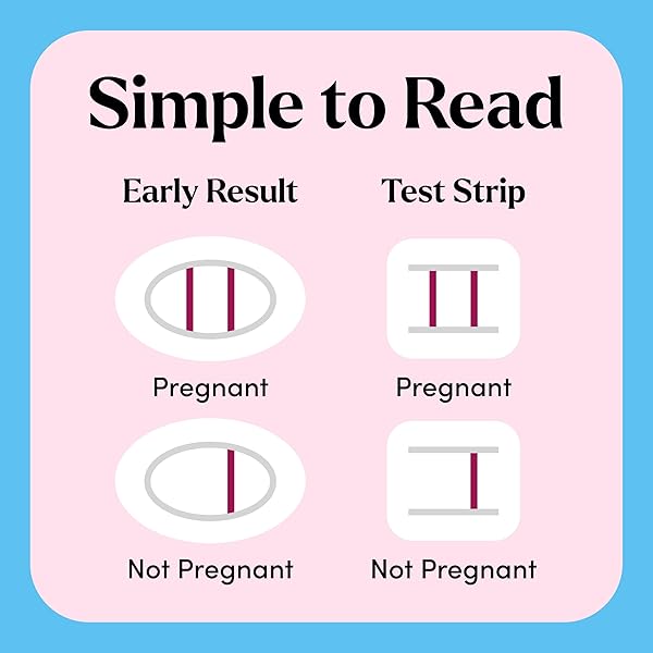 FIRST RESPONSE COMFORT CHECK PREGNANCY TEST, 8 COUNT, PINK & WHITE