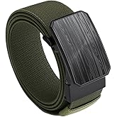 VANNANBA 1.5" Ratchet Stretch Belts for Men,Nylon Web Tactical Belt for Causal Golf Jeans-Elastic Adjustable Trim to Fit