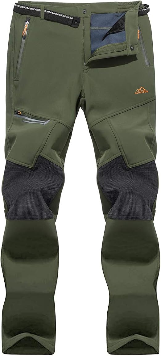 water resistant fleece lined pants