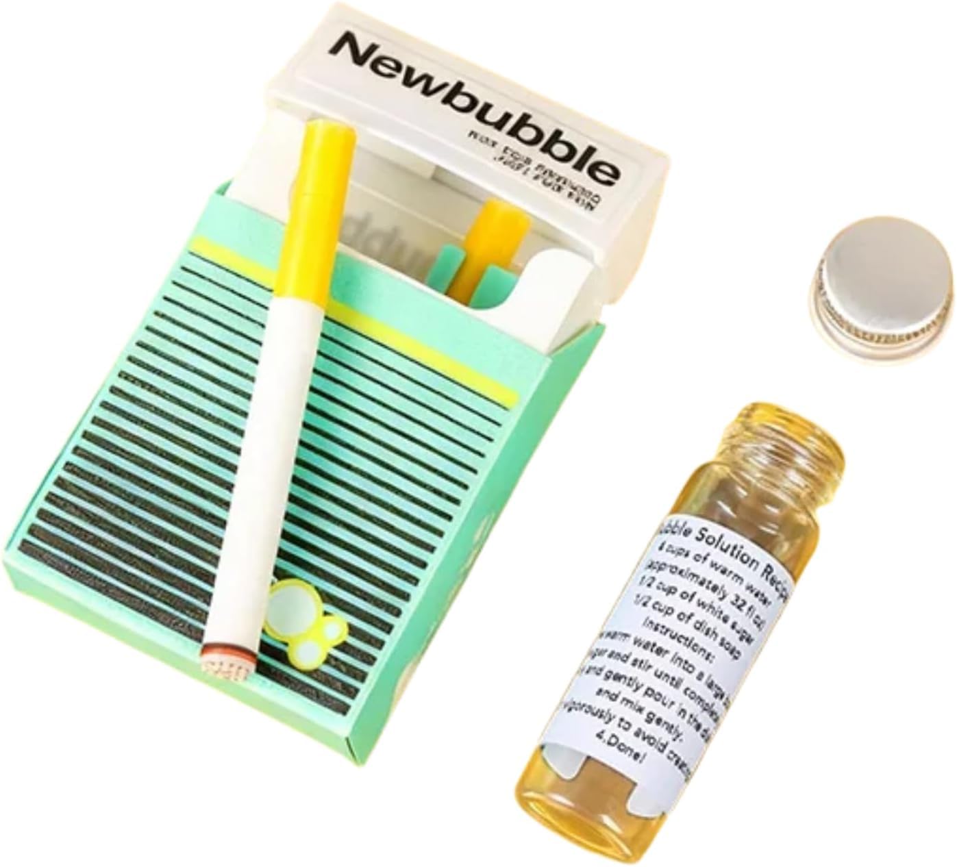 Bubble Stress Relief Accessary Mini Bubble Blower Bubble Sticks Relaxation Birthday Christmas Party Gift for Men Women