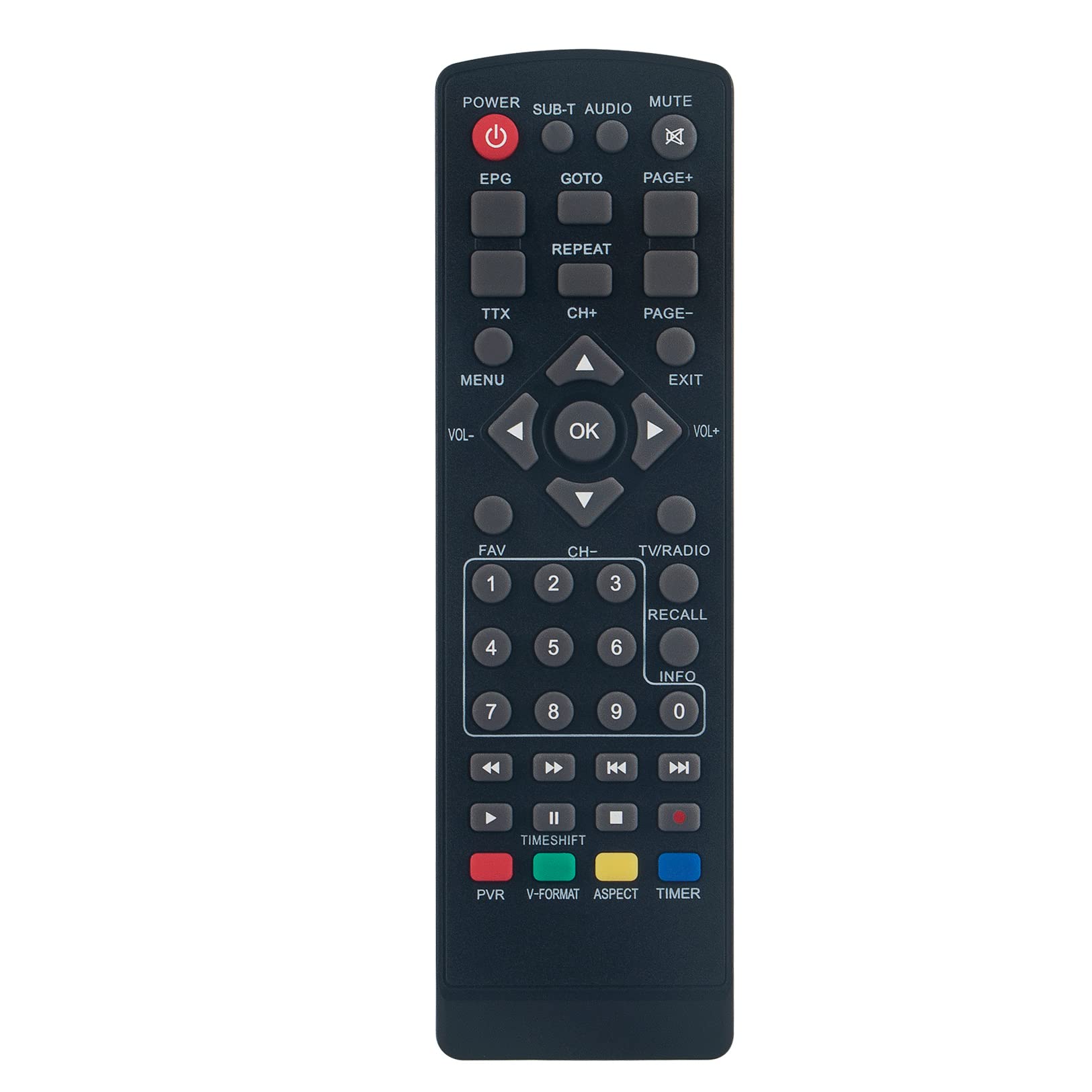 VINABTY Replacement Remote Compatible with PremiumX Kabel Receiver DVB-C FTA 530C